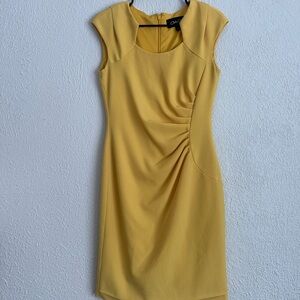 Chelsea Rose Yellow Women's News Anchor/Professional Dress